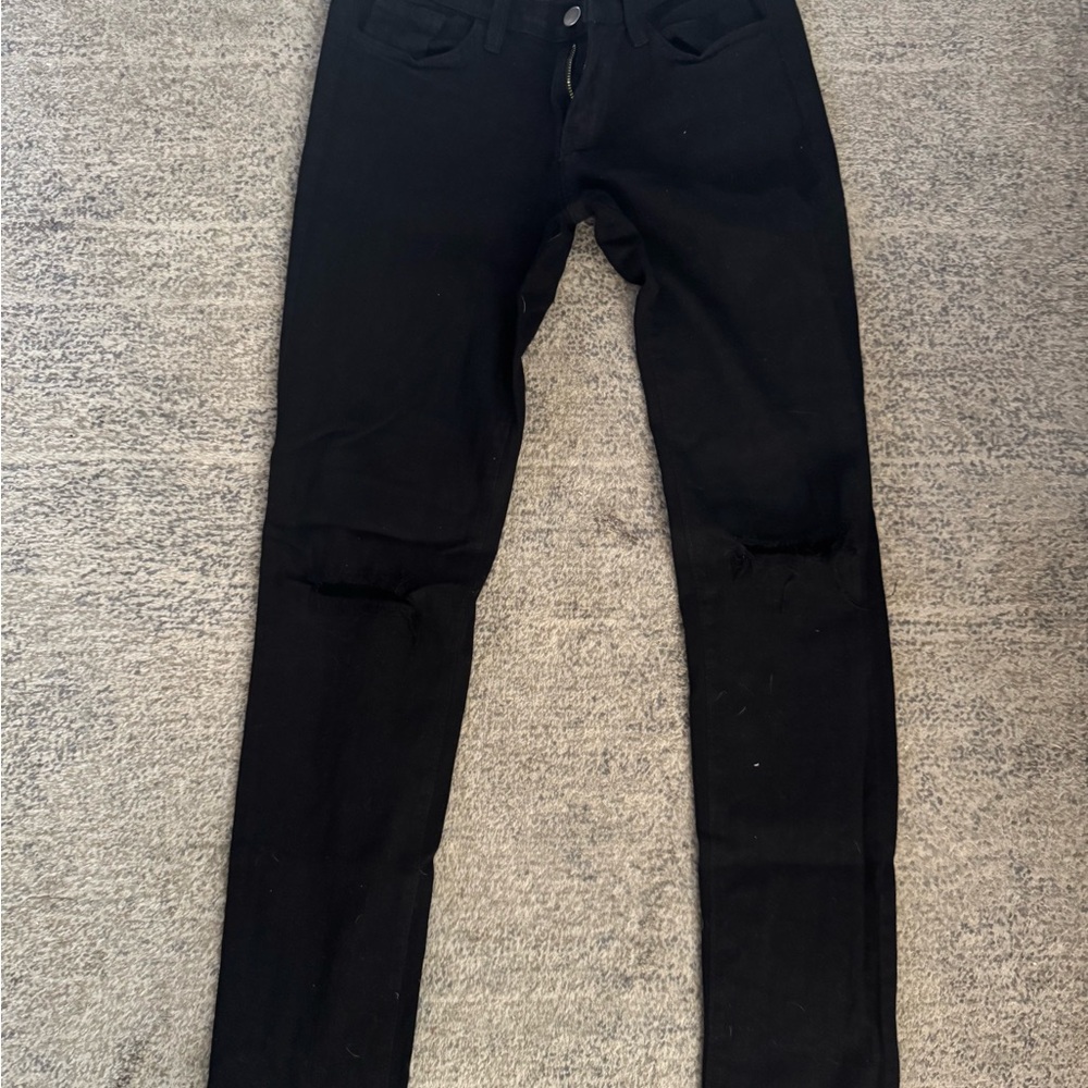 Low-rise Black Jeans